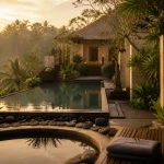 Bali hotel Maya Ubud : piscine miroir spa, jungle et rizières à Ubud