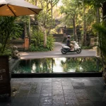 Best Western Ubud Bali : entrée d’hôtel et piscine à Ubud