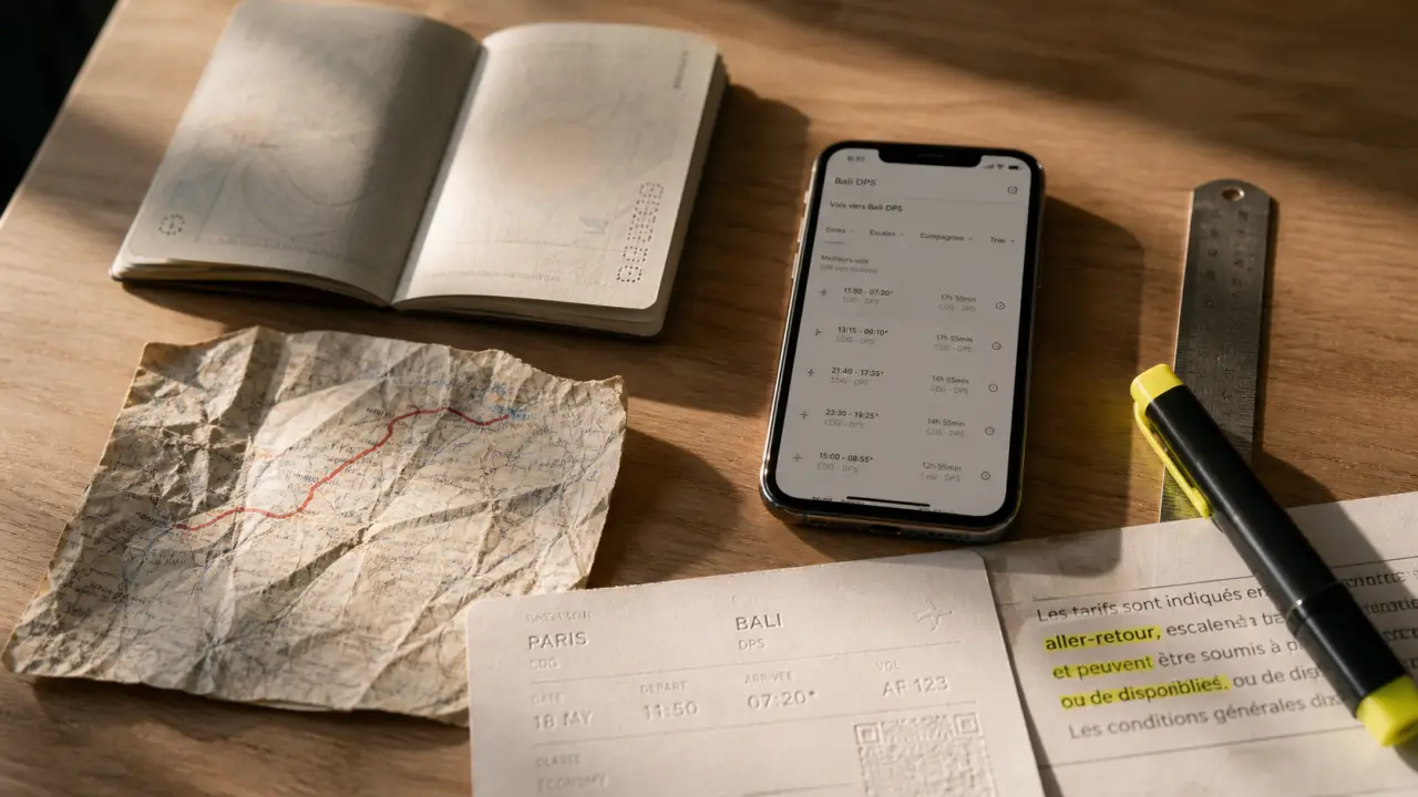 Budget flight to bali : 1 escale, taxes incluses, passeport et comparatif de vols