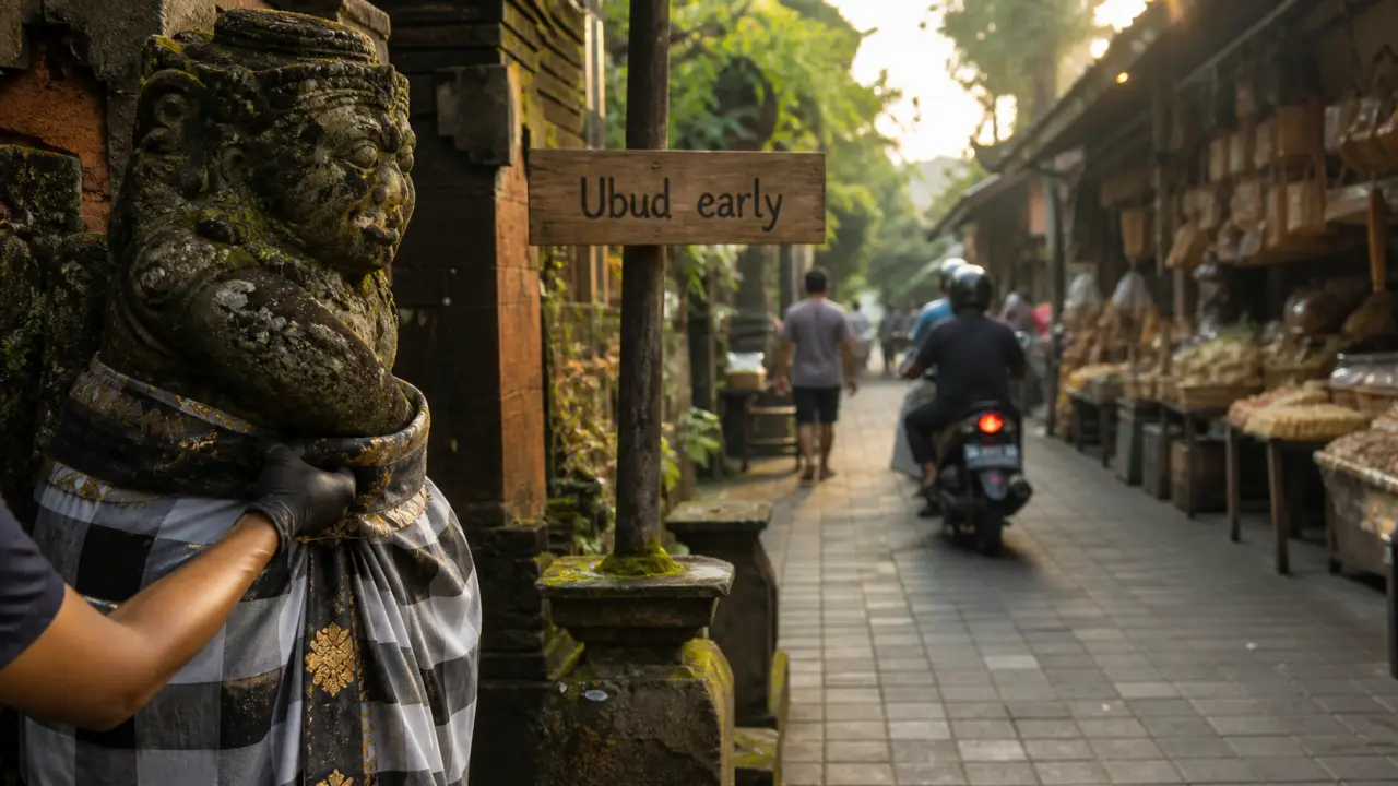 Que faire a ubud bali : lever du jour au marché d’Ubud