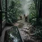 Safari ubud bali dans la jungle, orang-outans et pluie à Ubud Bali