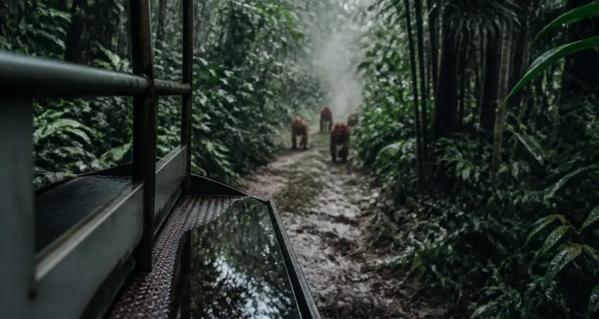 Safari ubud bali dans la jungle, orang-outans et pluie à Ubud Bali