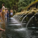 Temple bali ubud : Tirta Empul et fontaines de purification sans foule