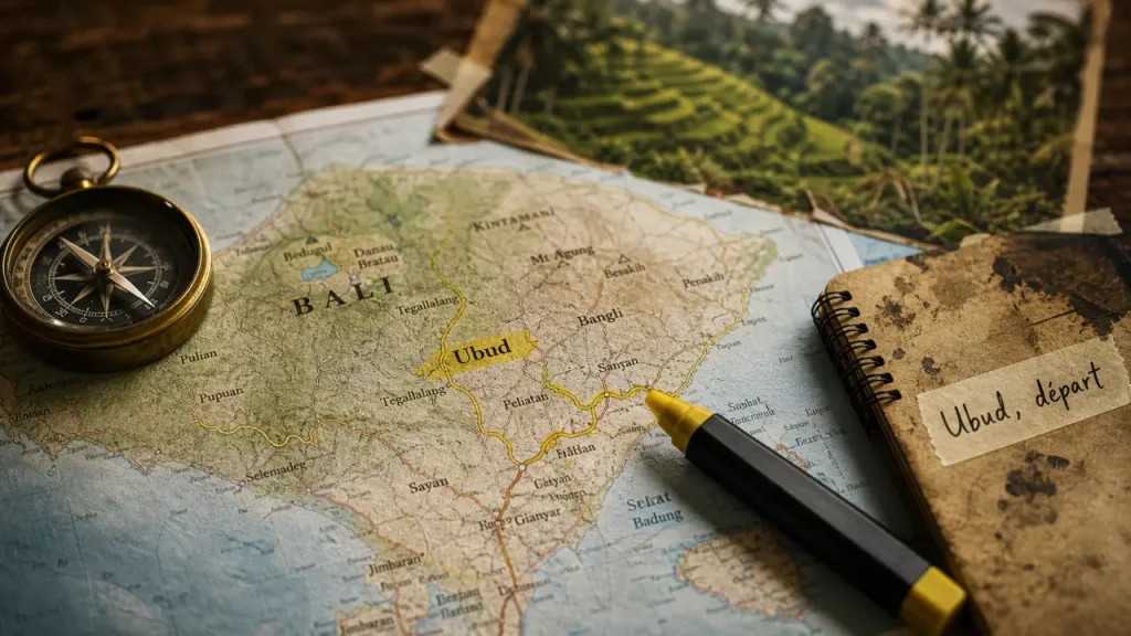 Ubud Bali map : routes et quartiers pour bien choisir