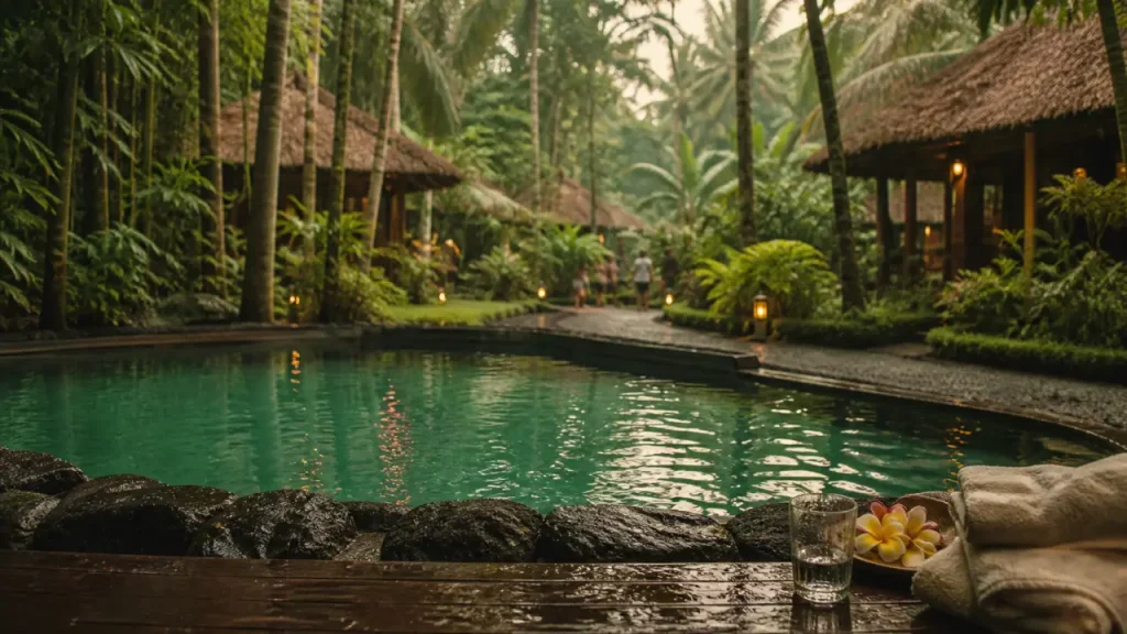 Piscine turquoise au ubud nyuh bali resort & spa à Ubud