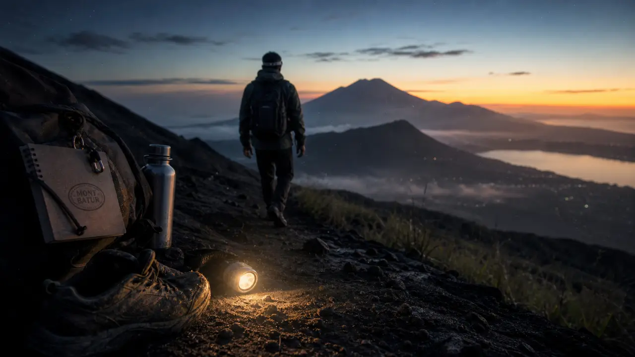 Volcan bali : randonnée nocturne mont Batur au lever du soleil