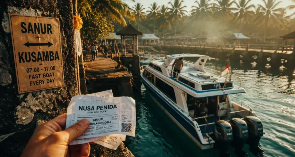 Bateau bali nusa penida au port, billets et fast boat