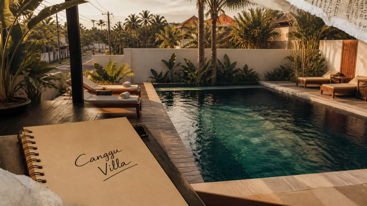 Canggu Bali villas : piscine privée de villa à Canggu