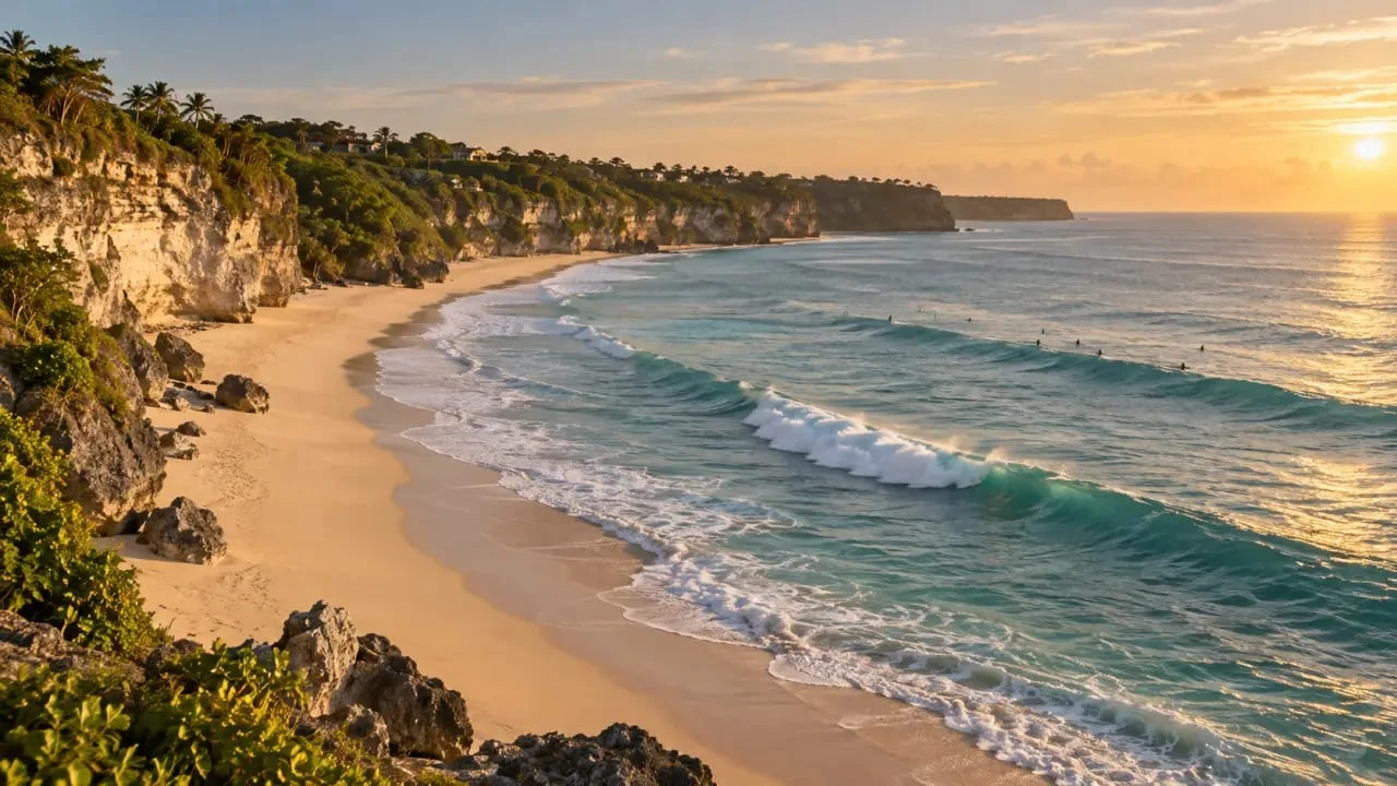 Où sont les plus belles plages de Bali : falaises et surf à Balangan Beach