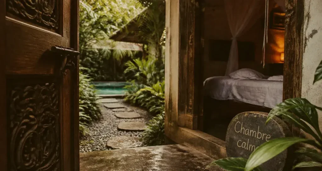 Guest house bali ubud : chambre calme près des rizières