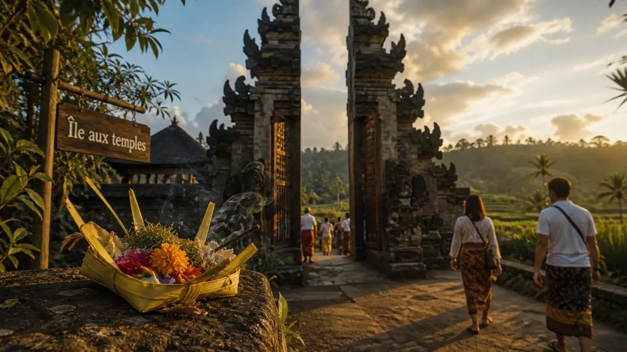 How many temples in Bali : 20 000+ temples, offrande et pura balinais