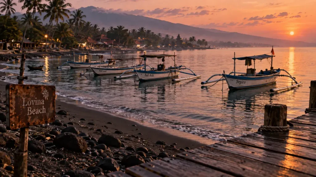 Lovina à Bali : plage noire, dauphins et pause calme dans le nord