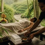 massage bali ubud à Ubud, massage en spa de rizière