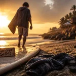 meteo canggu bali : surf à Echo Beach après averse}}