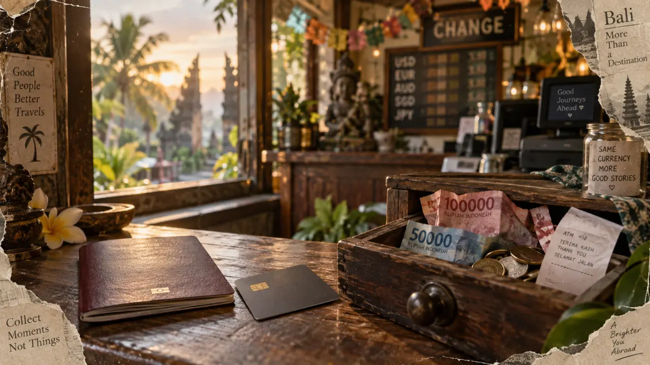 Monnaie Bali : passeport, carte bancaire et billets IDR au change