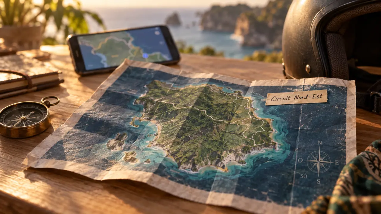 Nusa Penida Bali carte : routes et itinéraire