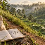 Que faire a ubud bali : rizières de Tegallalang et chemins