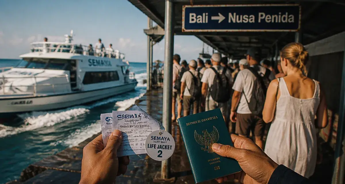 Traversée bali nusa penida au port de Sanur, billets et embarquement fast boat