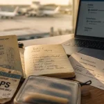 Voyage Bali billet d'avion : passeport et billet avec escale à l’aéroport