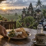 Voyage Bali pas cher : warung à l’aube à Ubud, café et nasi campur