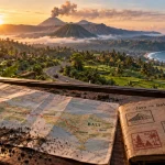 Voyage java bali : mont Bromo fumant au lever du jour