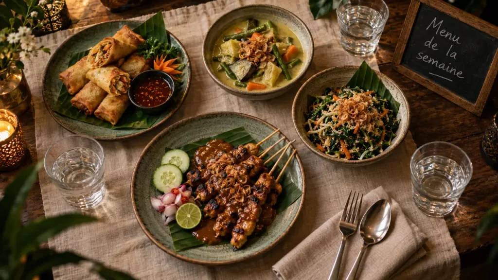 Bali Cafe à Saint-Étienne : plats indonésiens, lumpia et sate