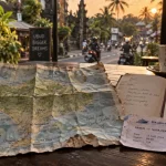 Bali indonésie voyage : itinéraire fluide sur carnet et carte