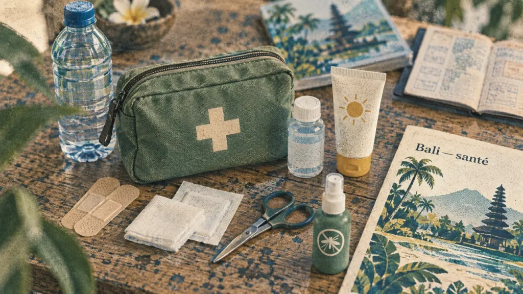 bali sante voyage : trousse santé, réhydratation et anti-moustiques