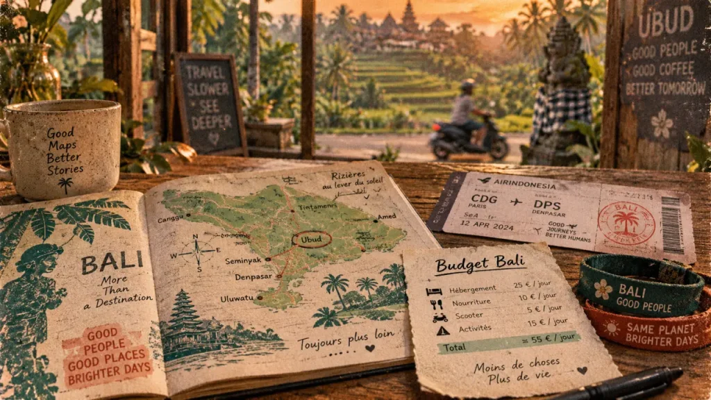 Budget voyage Bali : 10 jours, 3 semaines et postes qui font vraiment varier la note
