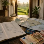Budget voyage Bali 15 jours : calculs sur un carnet en guesthouse à Ubud