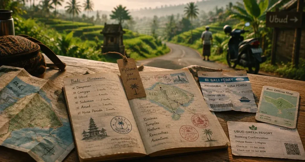 Comment organiser son voyage a bali : carnet et itinéraire, rythme par zones, Ubud