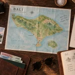 Voyage à la carte Bali : carte itinéraire rizières, temples et plages
